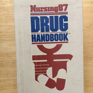 NURSING 1987 DRUG REFERENCE HANDBOOK SOFT COVER TRAVEL STUDENT